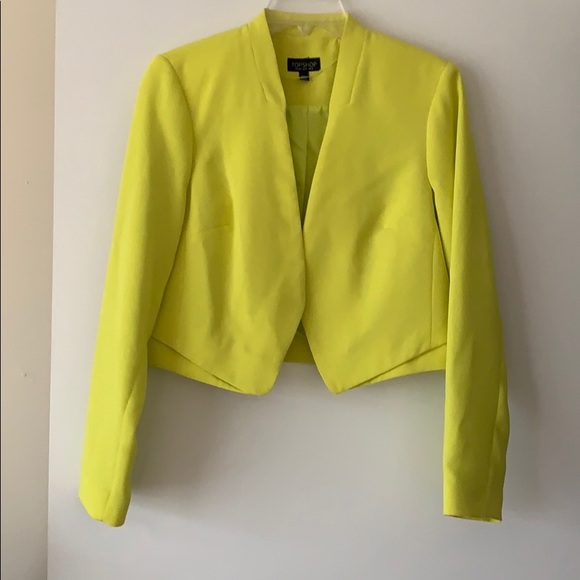 topshop yellow jacket